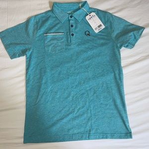Garb Quail Hollow Club Teal Polo - Boys XL
